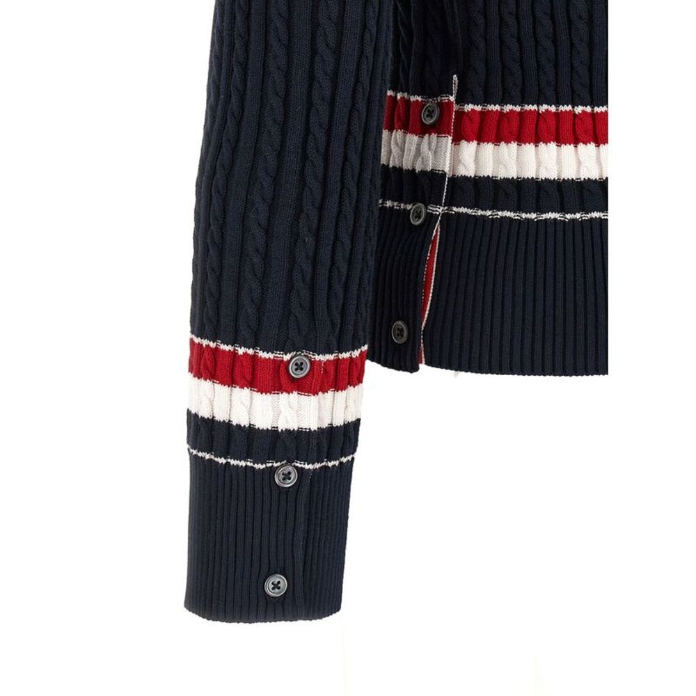 Thom Browne Men Rwb Intarsia Sweater - Picture 4 of 4